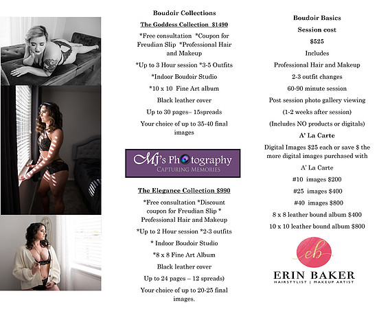 Boudoir Flyer pricing page 2023