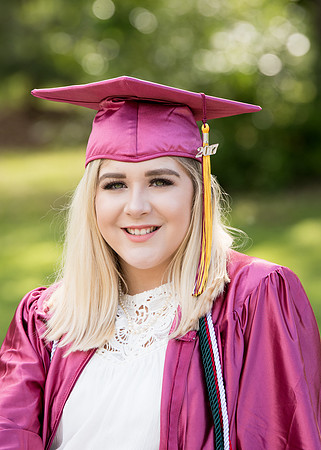 cap and gown high school seniors