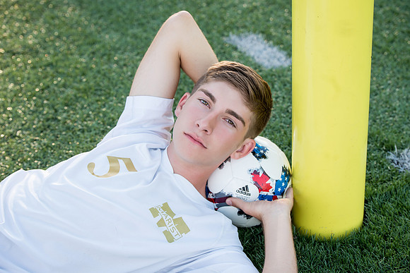 high school senior boy soccer photography
