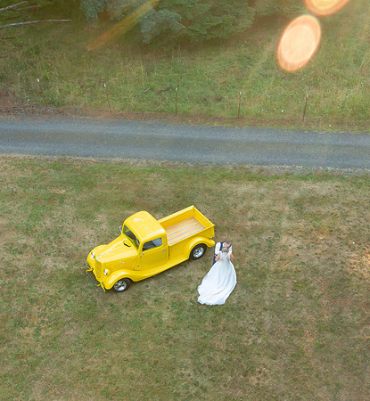 Drone wedding photography